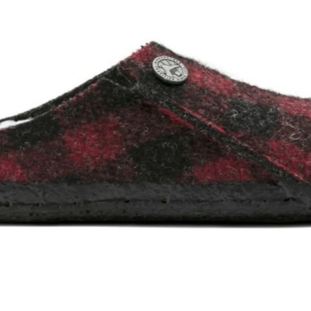 Birkenstock Zermatt Kids ShearlingFelt - Plaid Red sizeL2 New